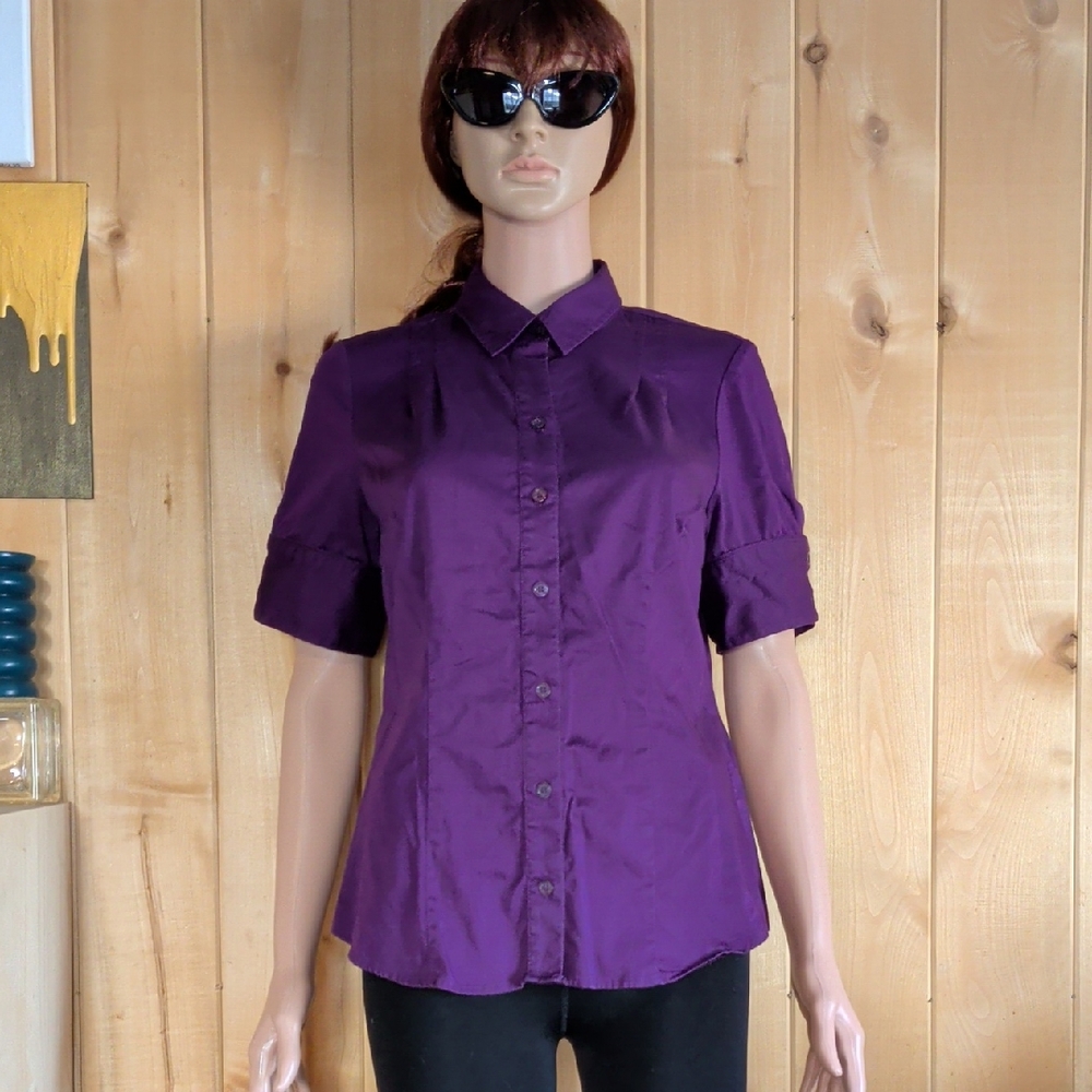 The Limited Deep Purple Button-Down Shirt